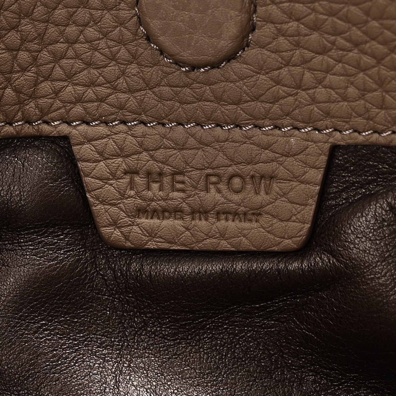 The Row Matte Grained Calfskin Everett Tote  Dove Grey 6 of 9