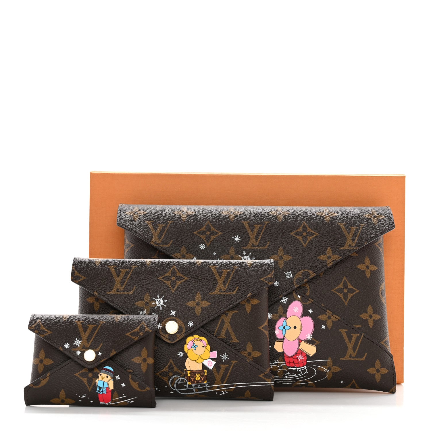 Louis Vuitton Monogram 2023 Christmas Animation Kirigami Pochette Set 11 of 11