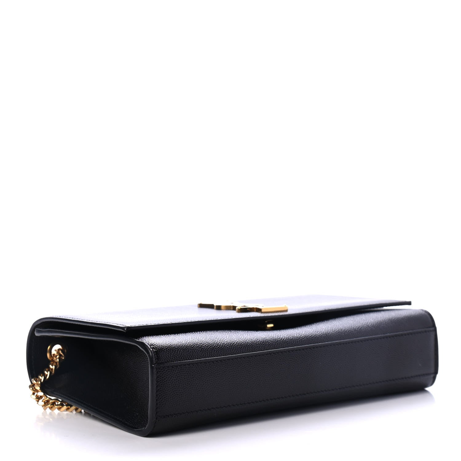 Saint Laurent Grain De Poudre Medium Classic Monogram Kate Satchel Black 3 of 4