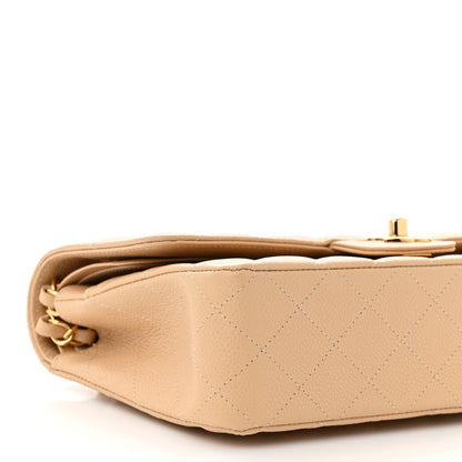 Chanel Caviar Quilted Medium Double Flap Beige 9 of 11