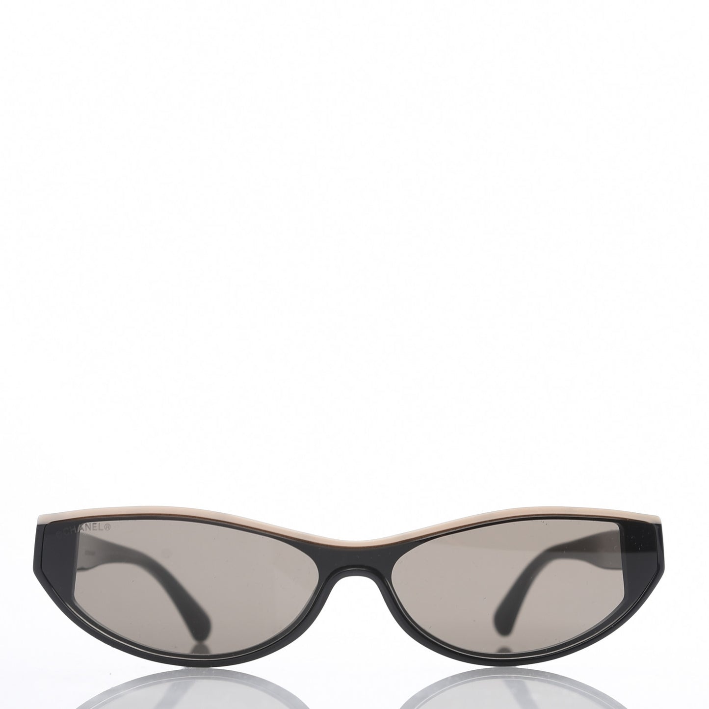 Acetate Oval Sunglasses 5415 Black