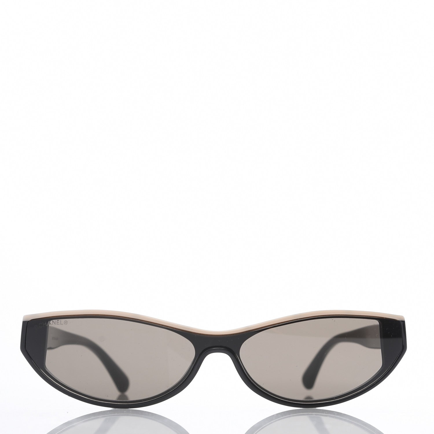Chanel Acetate Oval Sunglasses 5415 Black 2 of 9