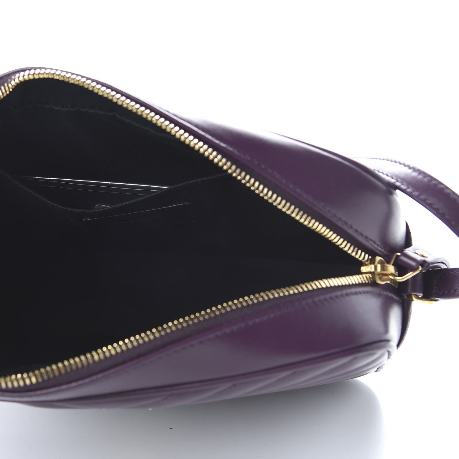 Saint Laurent Calfskin Matelasse Monogram Lou Camera Bag Purple 5 of 9