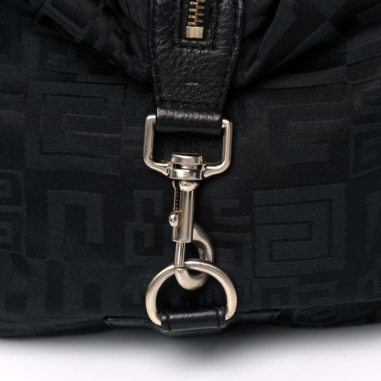 Nylon Hobo Bag Black