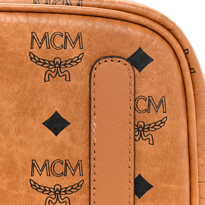 MCM Visetos Medium Liz Reversible Shopper Tote Cognac 18 of 18