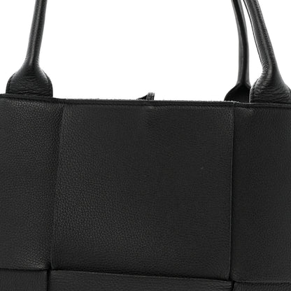 Bottega Veneta Grained Calfskin Maxi Intrecciato Medium Arco Tote Black 7 of 13
