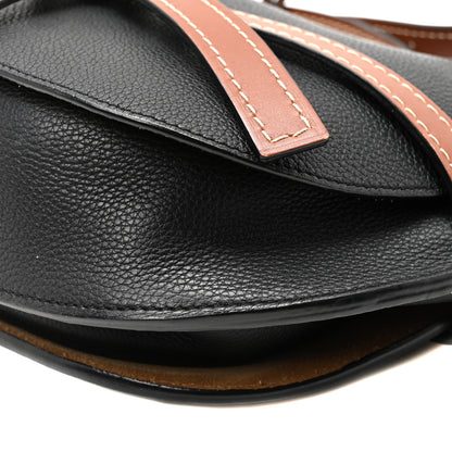 Loewe Grained Calfskin Small Gate Crossbody Bag Pecan Black 9 of 9