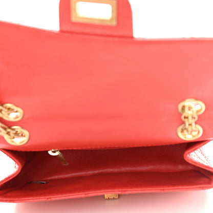 Chanel Aged Calfskin Quilted 2.55 Reissue Mini Flap Red 4 of 10