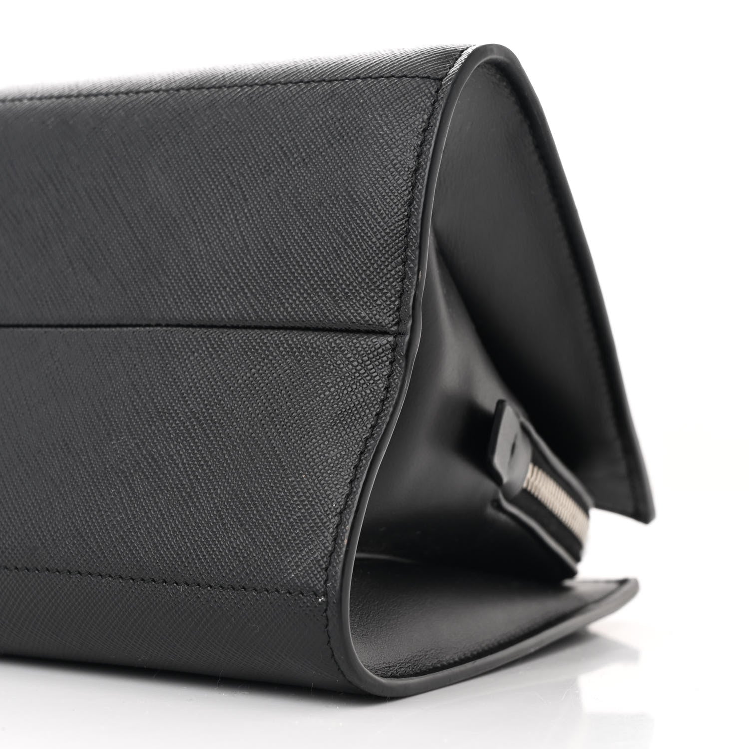 Prada Saffiano Top Handle Bag Black 12 of 15