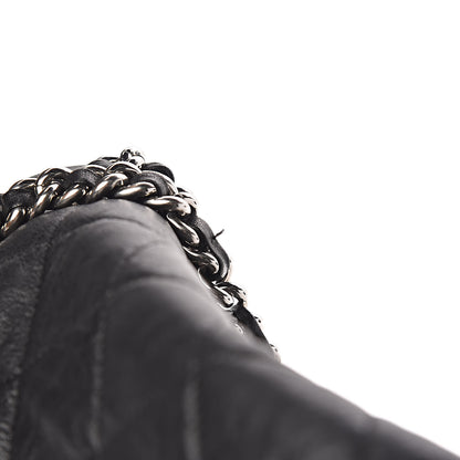 Chanel Washed Lambskin Quilted Maxi Chain Around Flap Black 13 of 13