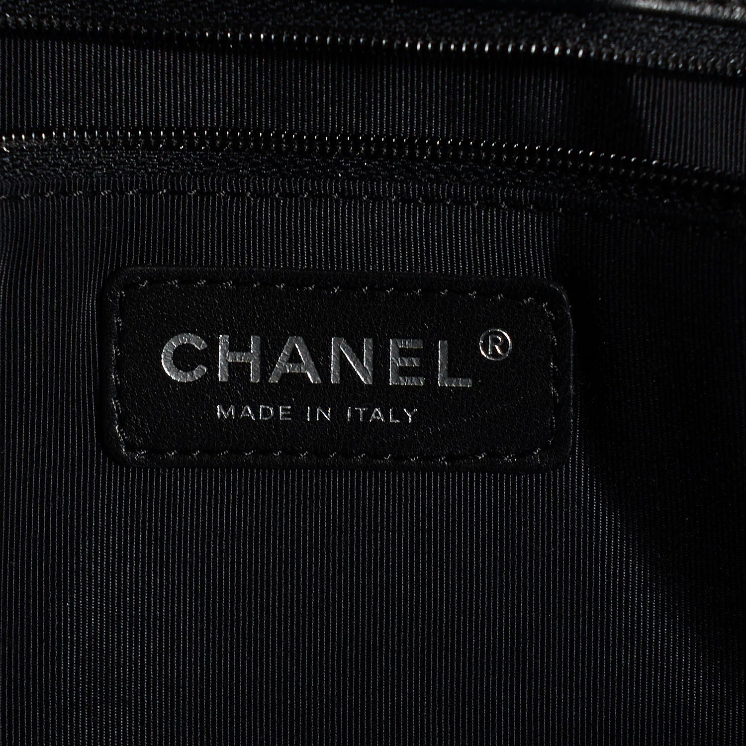 Chanel Calfskin Cerf Executive Shopper Tote Black 6 of 7
