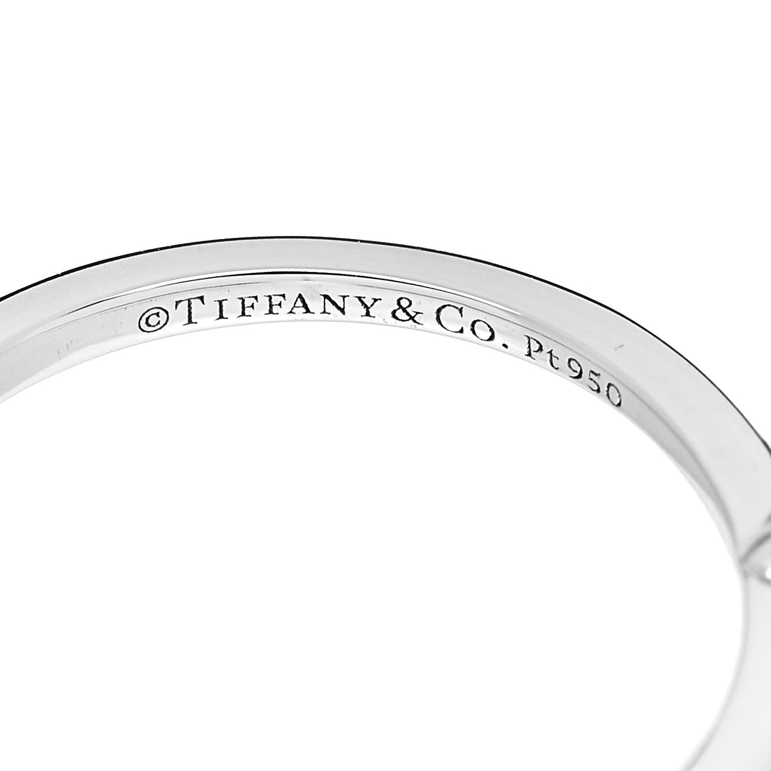 Tiffany Platinum Diamond .20ct Solitaire Engagement Ring 48 4.5 5 of 7