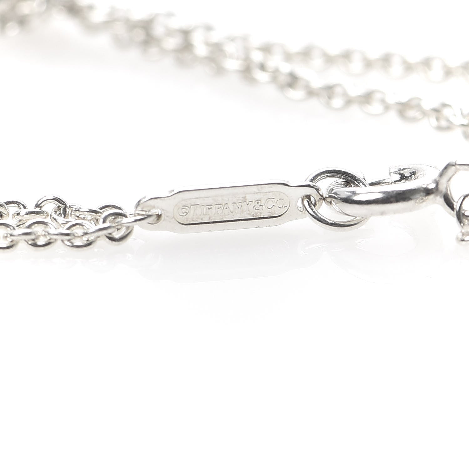 Tiffany Sterling Silver Infinity Double Chain Bracelet 5 of 5