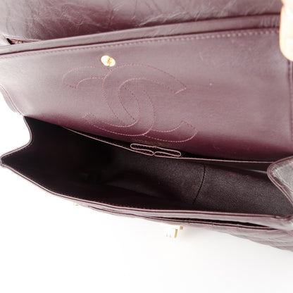 Chanel Aged Calfskin Chevron Quilted 2.55 Reissue 226 Burgundy 4 of 7