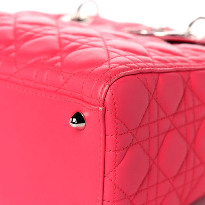 Christian Dior Lambskin Cannage Large Lady Dior Pink 10 of 18