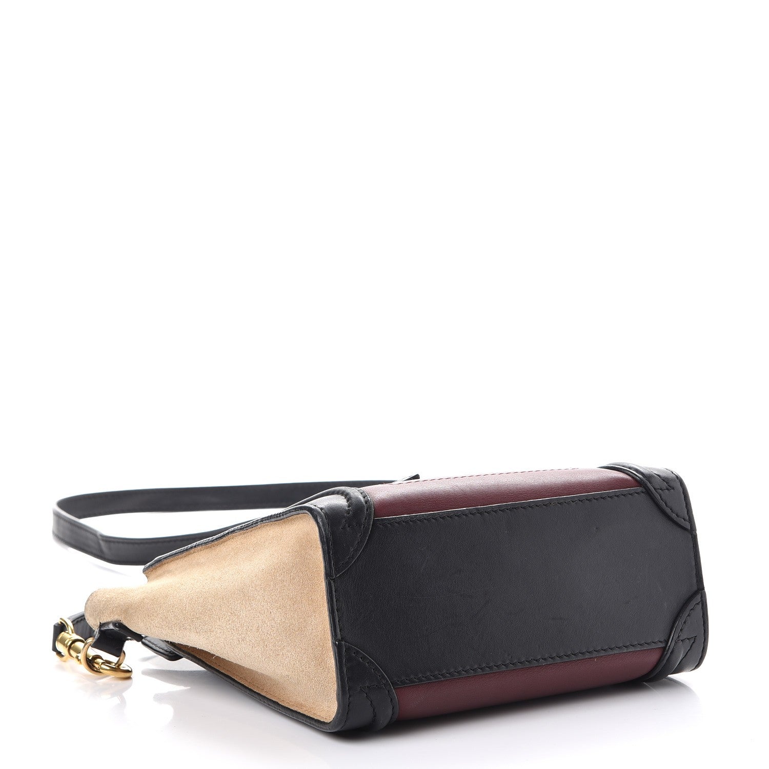 Celine Smooth Calfskin Suede Nano Tri-Color Luggage 4 of 12