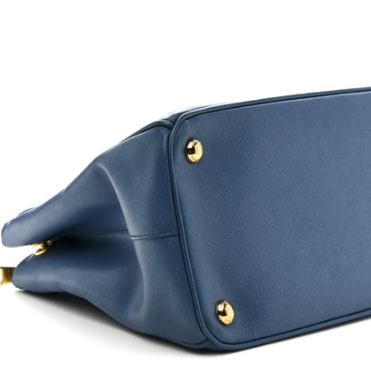 Prada Saffiano Small Galleria Double Zip Tote Cobalto 9 of 15