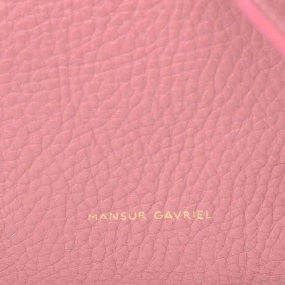 Mansur Gavriel Tumbled Calfskin Bucket Bag Blush 9 of 13