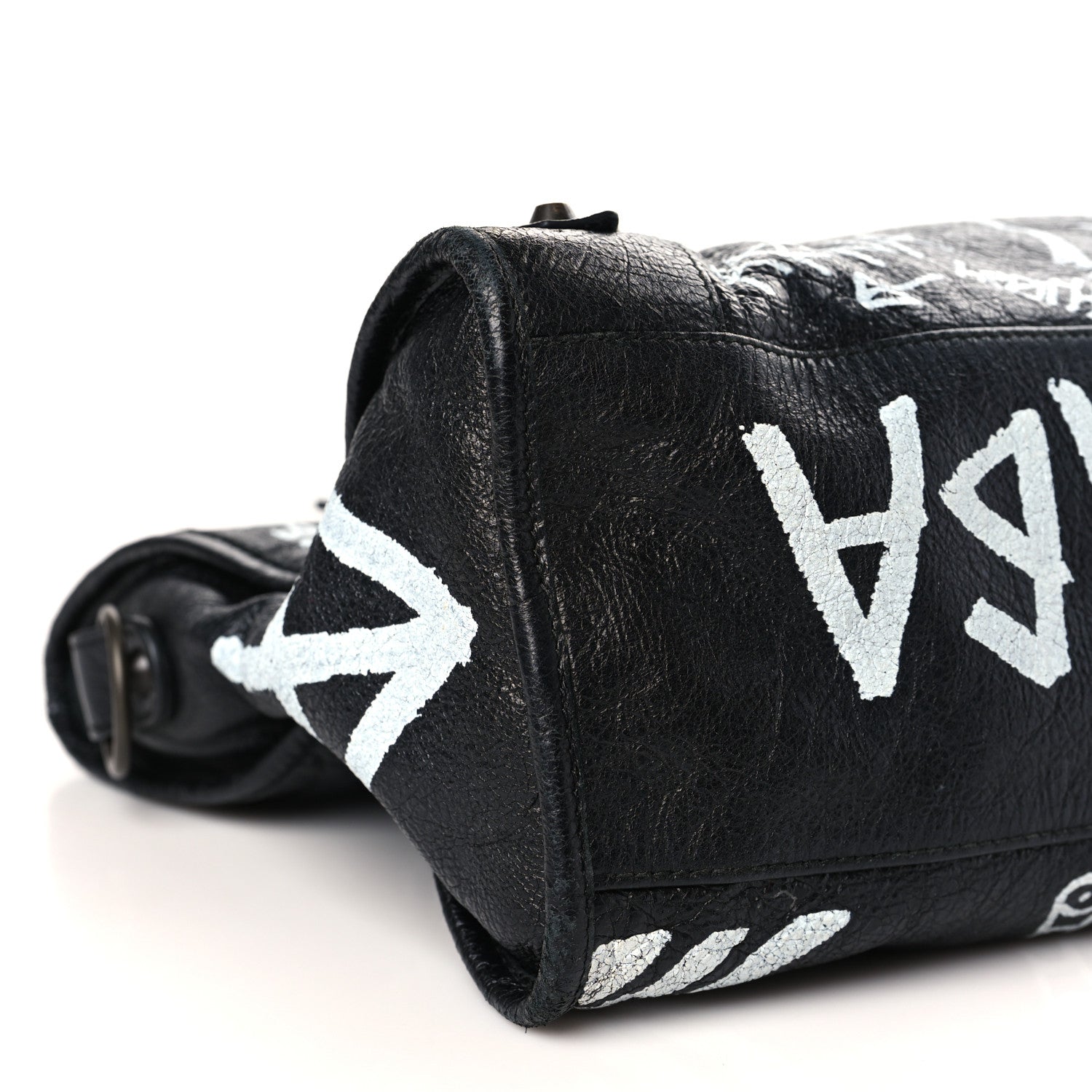 Balenciaga Agneau Arena Graffiti All Over Classic Hardware City Black White 8 of 10
