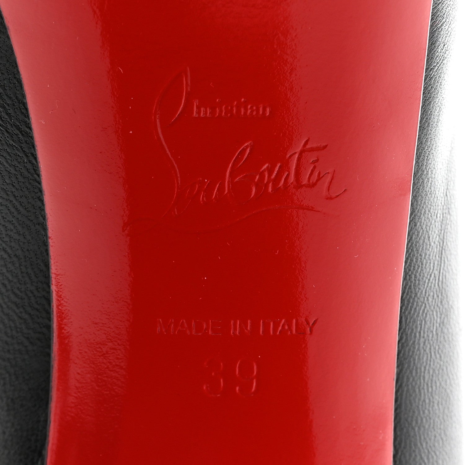 Christian Louboutin Nappa Kabetts 100 Pumps 39 Black Lucido 6 of 10
