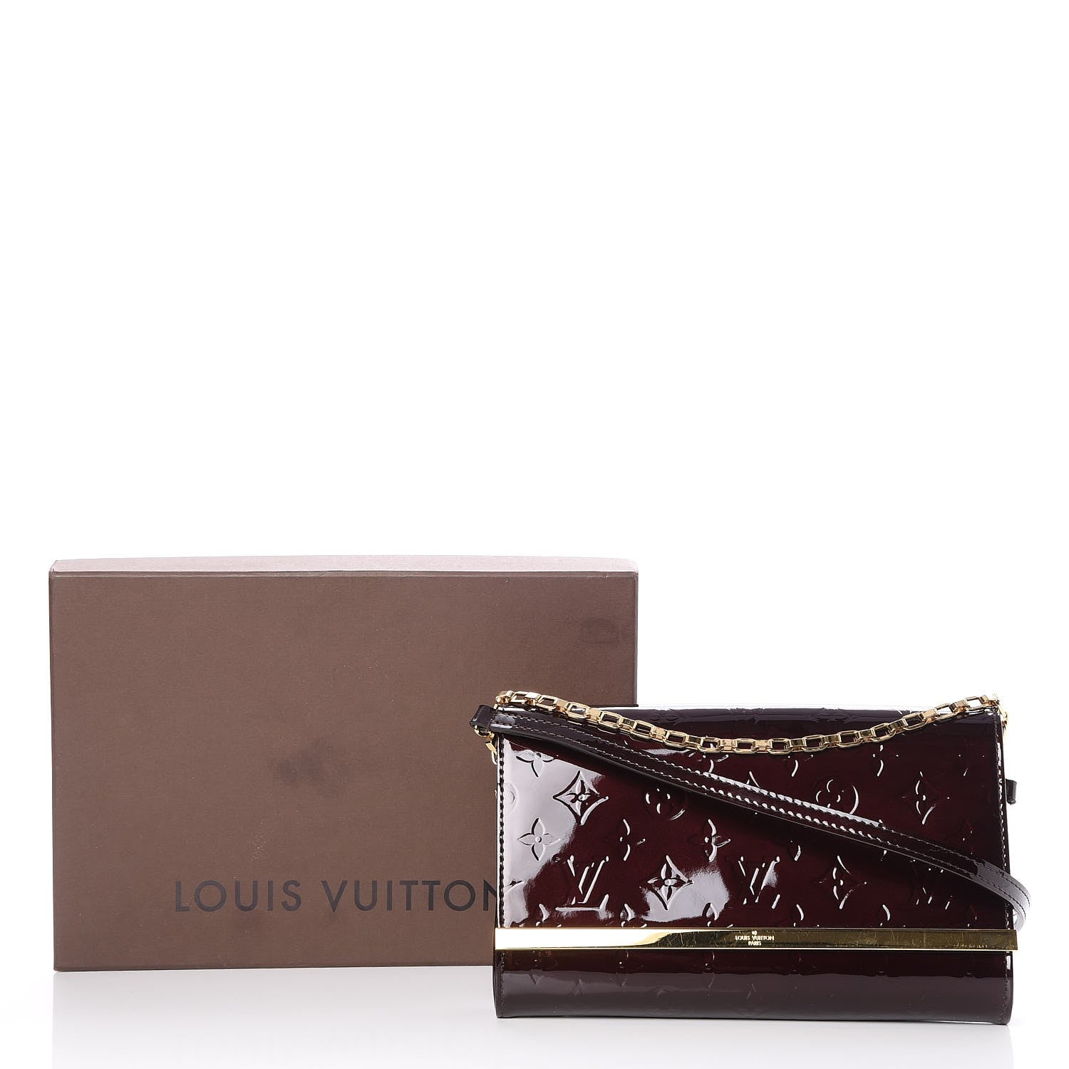 Louis Vuitton Vernis Ana Clutch Amarante 7 of 7