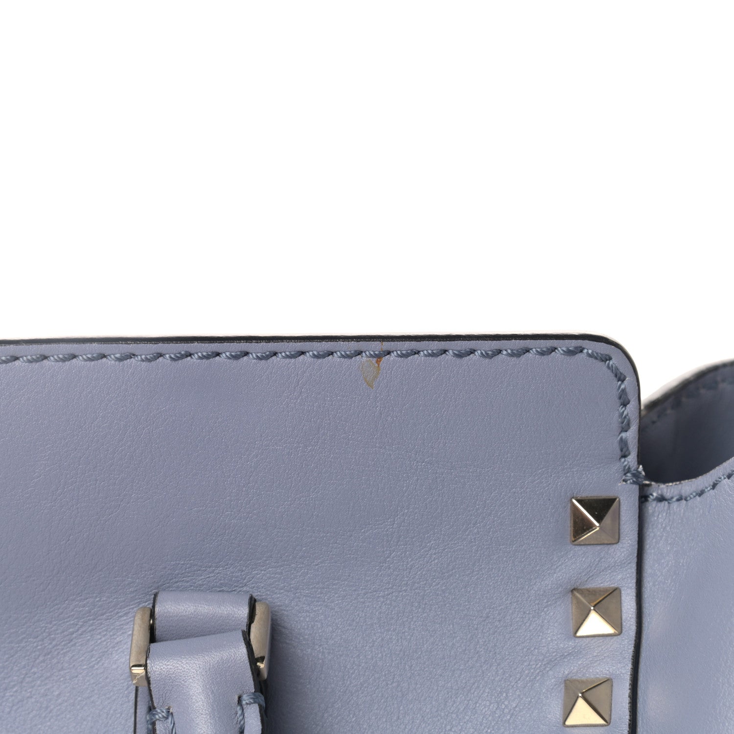 Valentino Garavani Vitello Rockstud Double Handle Tote London Stone 11 of 13