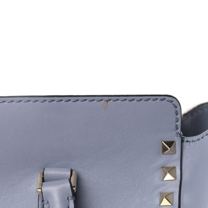 Valentino Garavani Vitello Rockstud Double Handle Tote London Stone 11 of 13