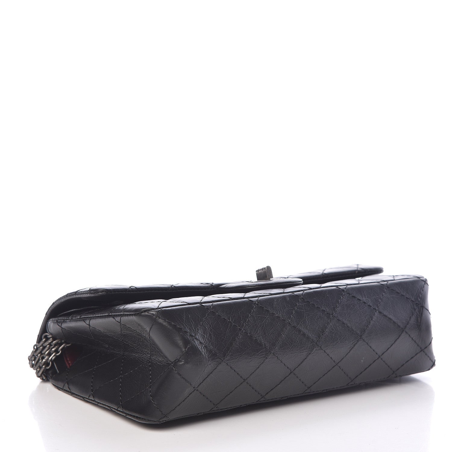 Chanel Aged Calfskin Quilted 2.55 Reissue 225 Flap Black 4 of 10