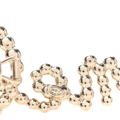 Chanel Metal Glass Swirling Pearls Hair Clip Gold 3 of 3
