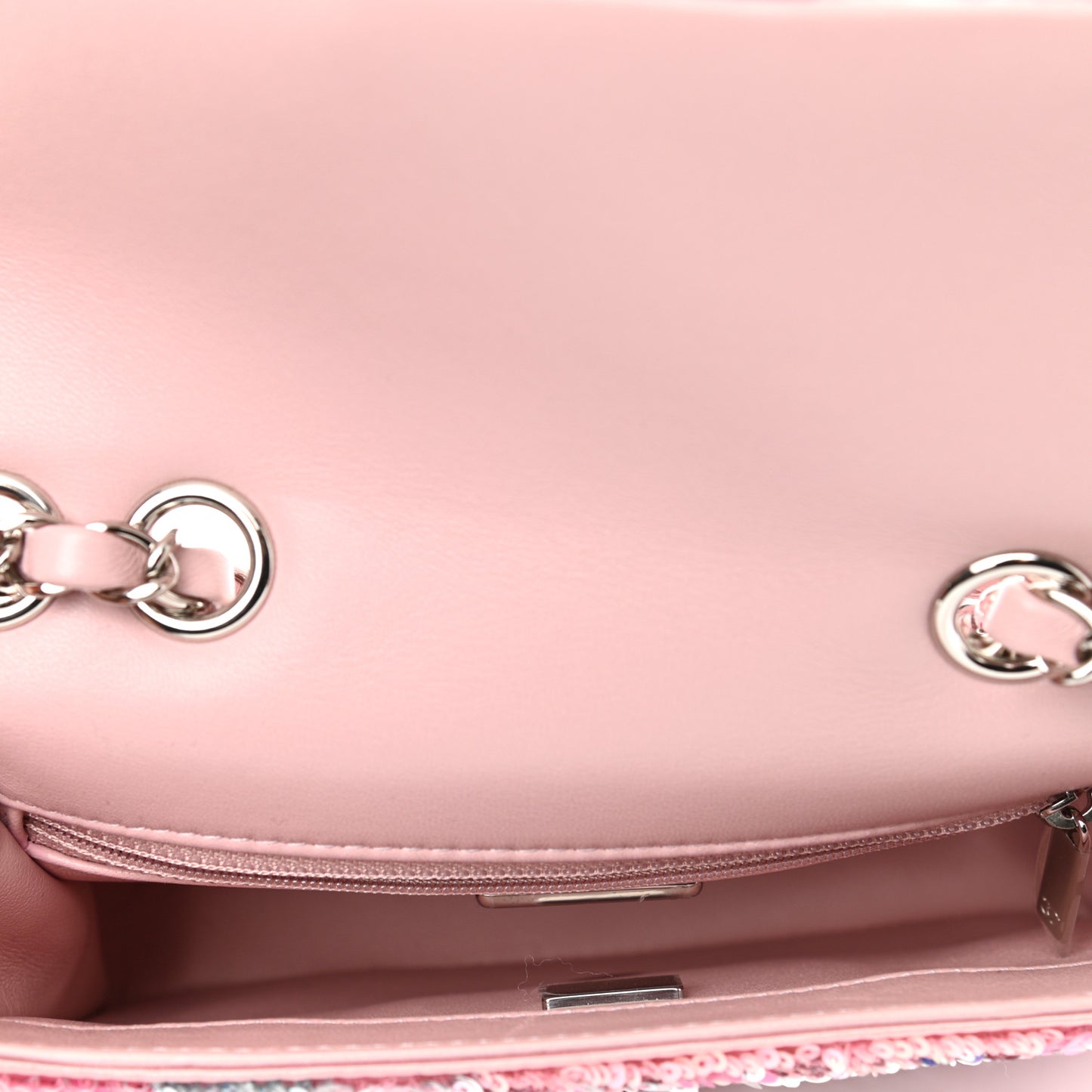 Sequin Mini Flap Pink Multicolor