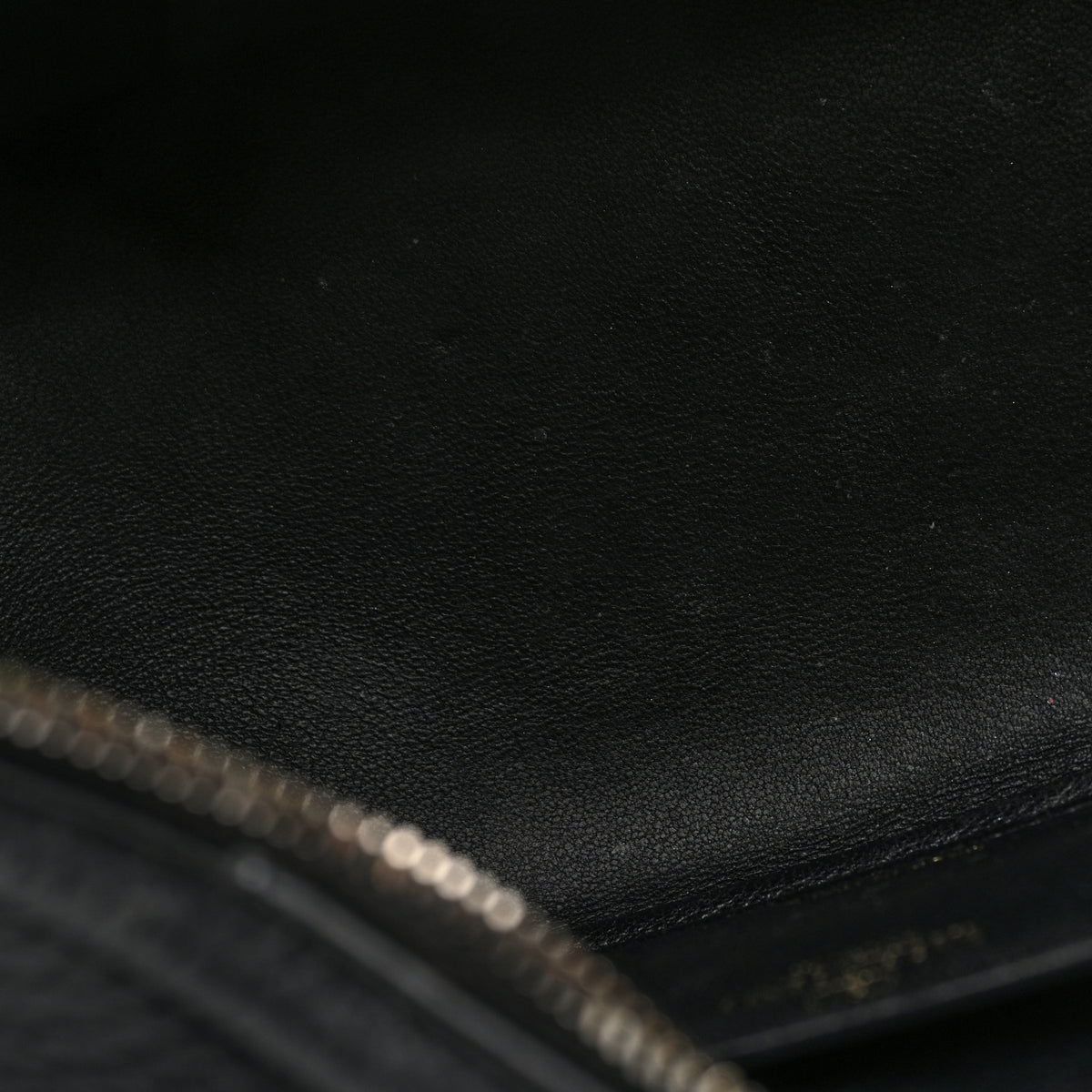 Grainy Calfskin Small Vlogo Moon Hobo Bag Black