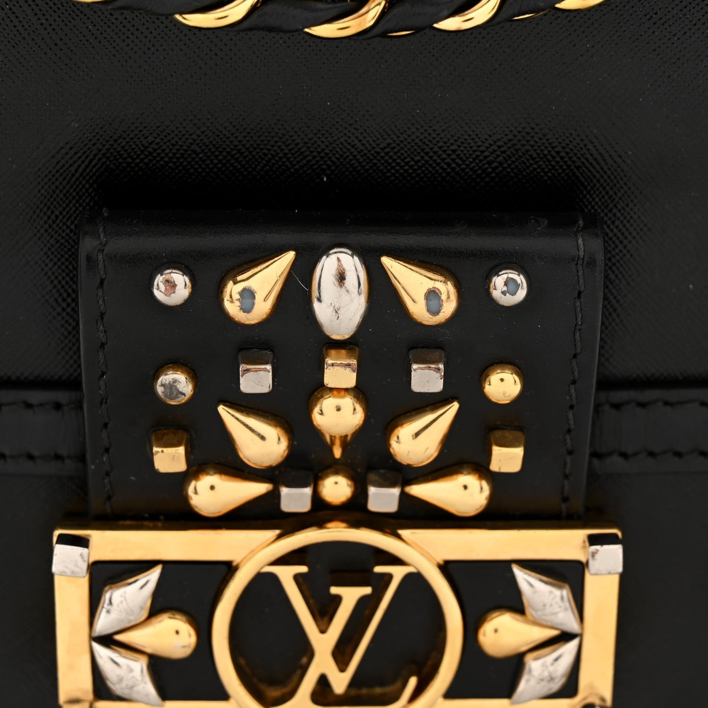 Epi Embellished Mini Dauphine Black