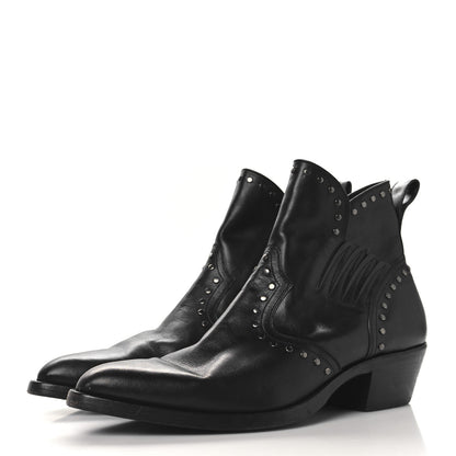Saint Laurent Calfskin Dakota 50 Stud Bootie 44 Black 4 of 9