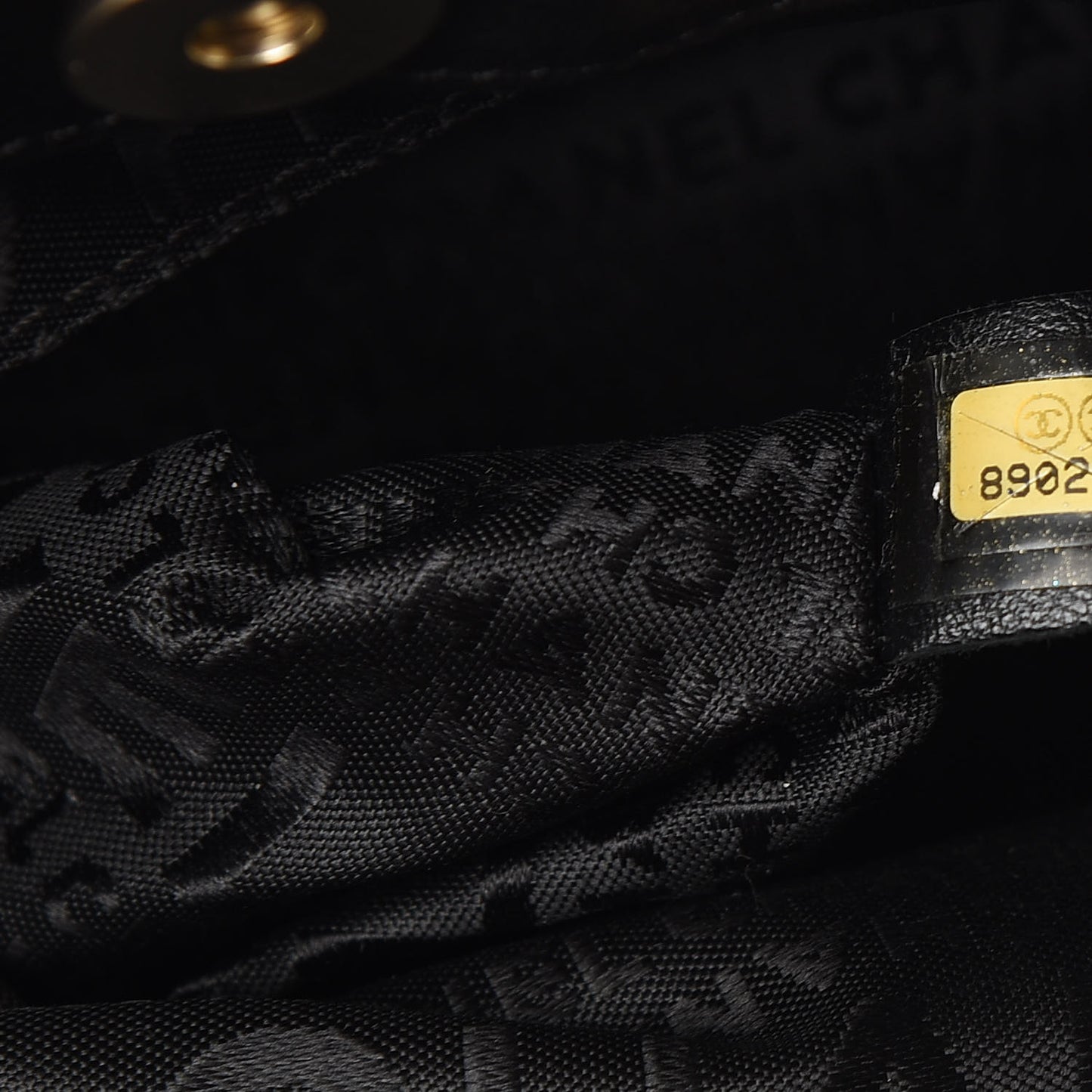 Lambskin Coco Ball Fold Over Bag Black