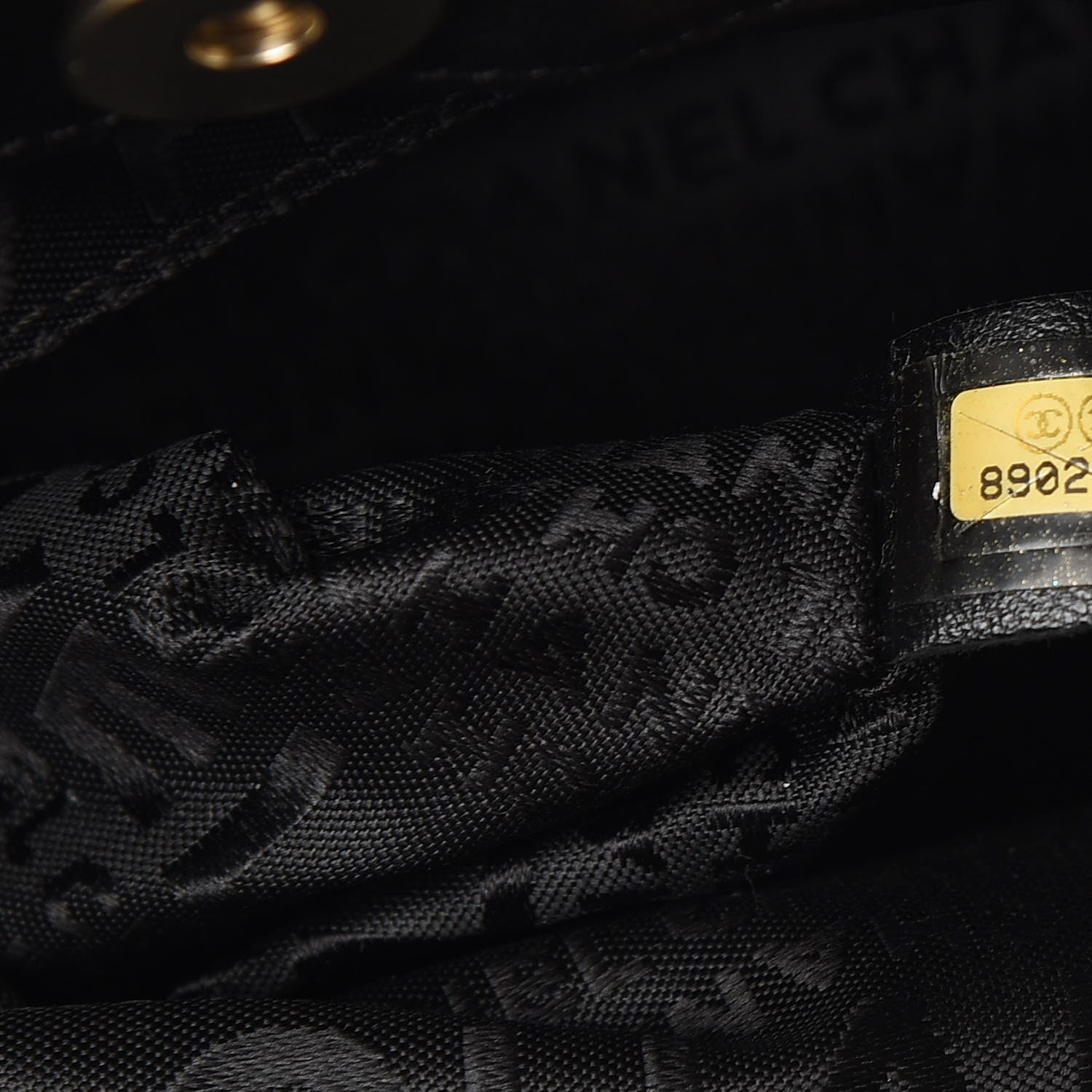 Chanel Lambskin Coco Ball Fold Over Bag Black 7 of 10