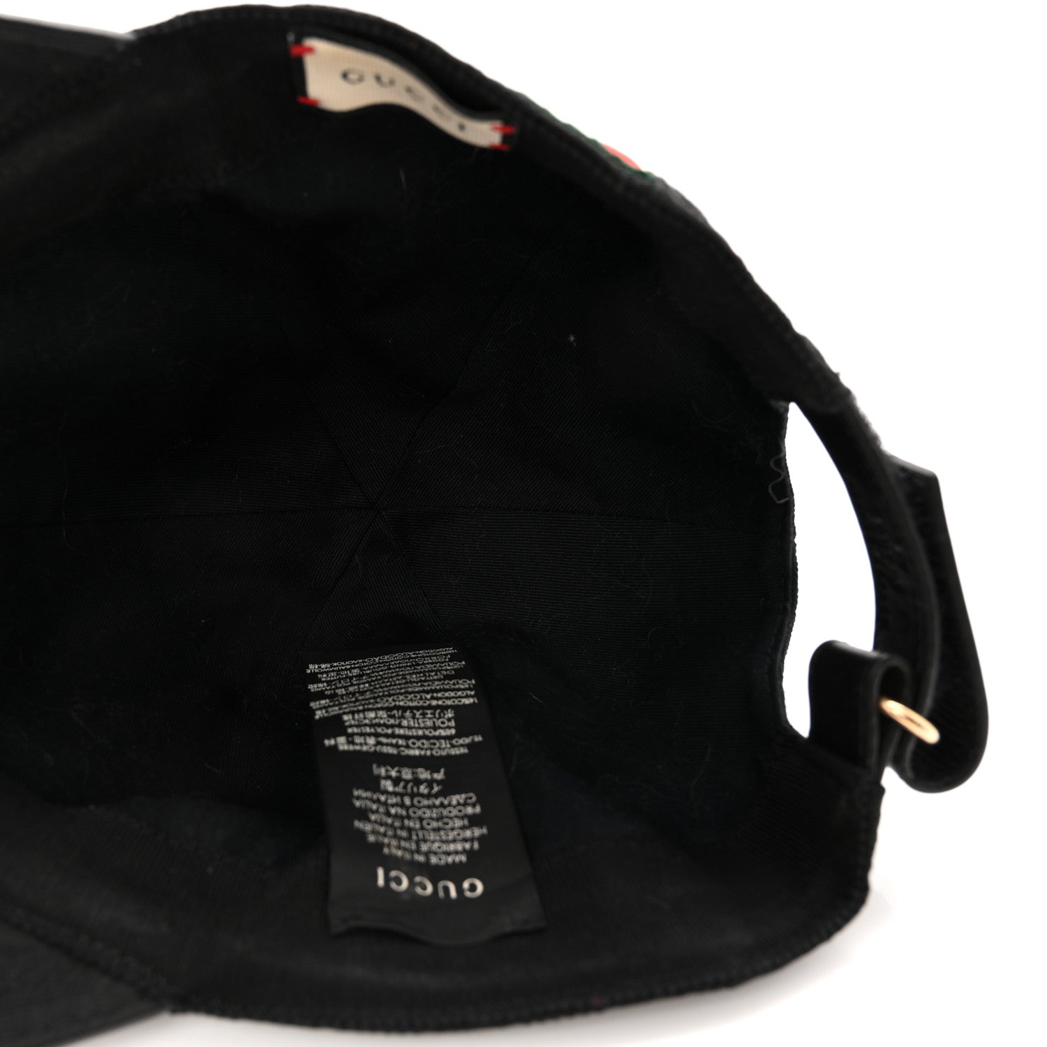 Gucci Monogram Web Baseball Hat M 58 Black 7 of 9