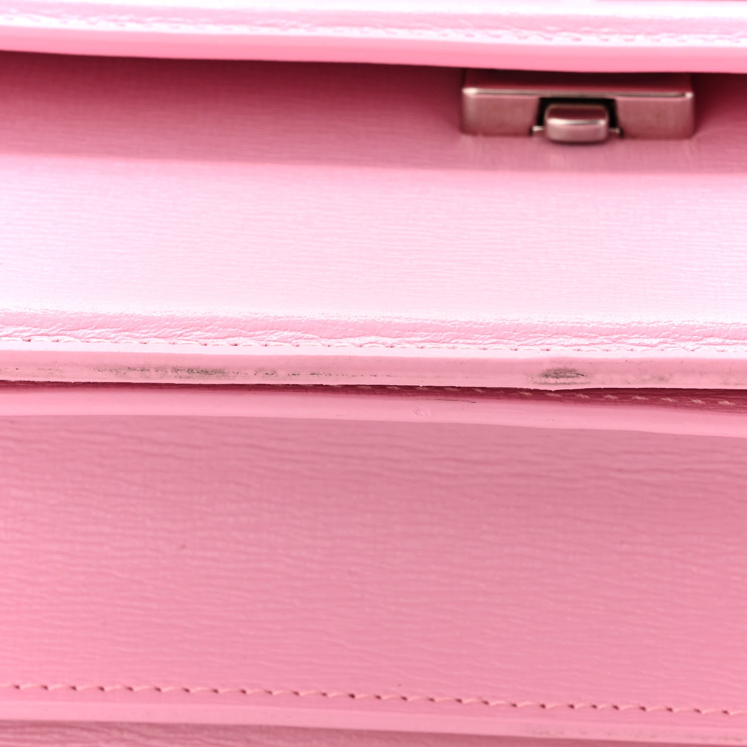 Balenciaga Calfskin Stripe Embossed Medium Gossip Bag Candy Pink 10 of 10