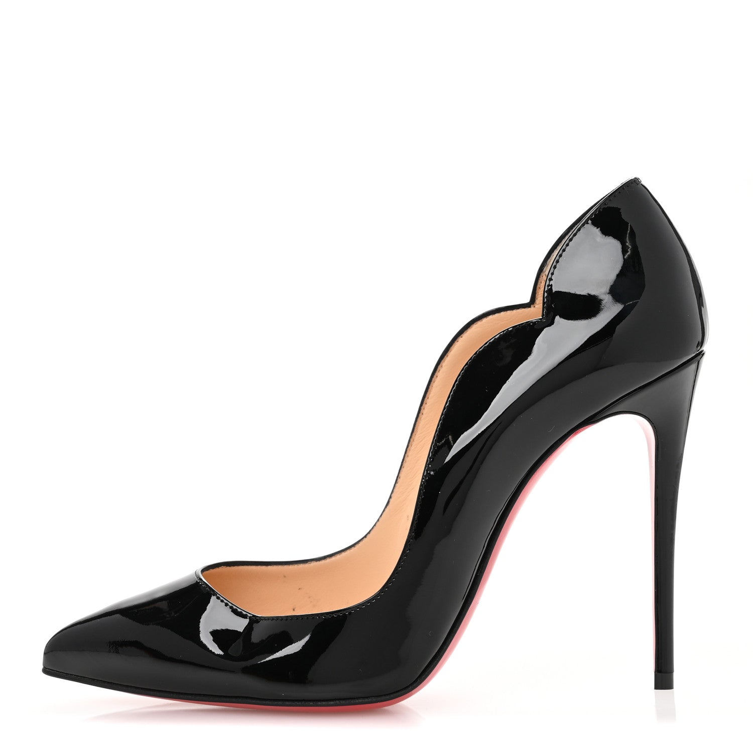 Christian Louboutin Patent Hot Chick 100 Pumps 37 Black 1 of 9