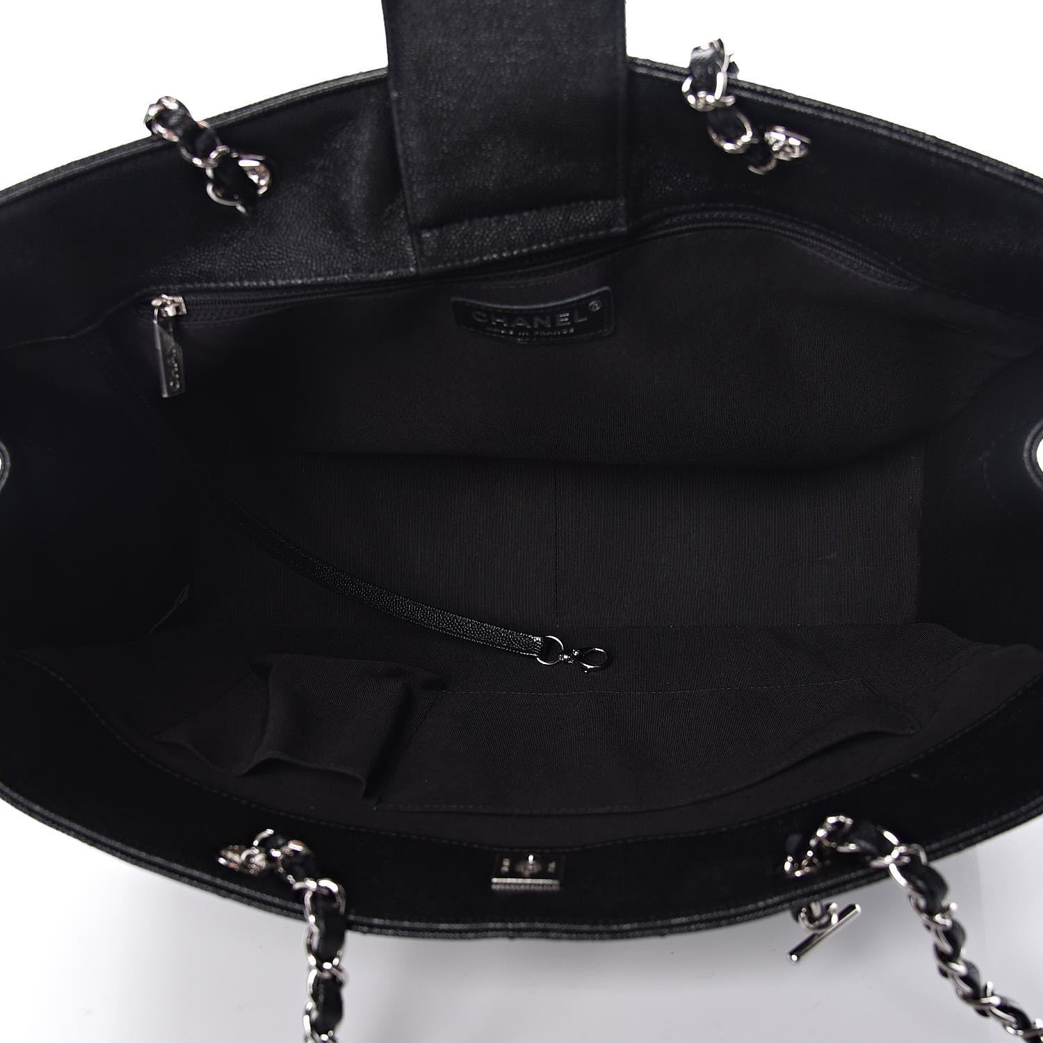 Chanel Caviar Quilted Large Classic Shopping Tote Black 7 of 11