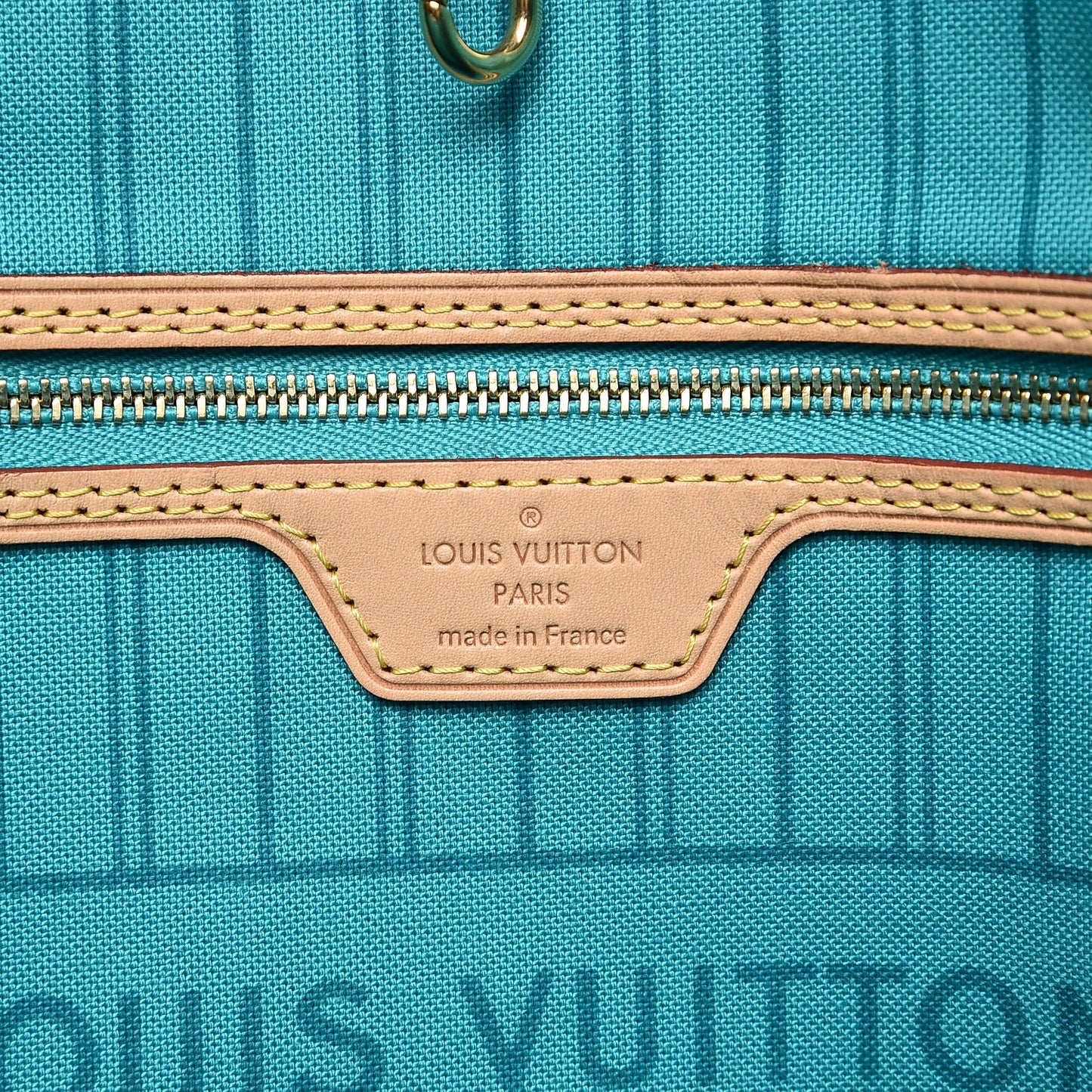 Monogram V Neverfull MM Turquoise