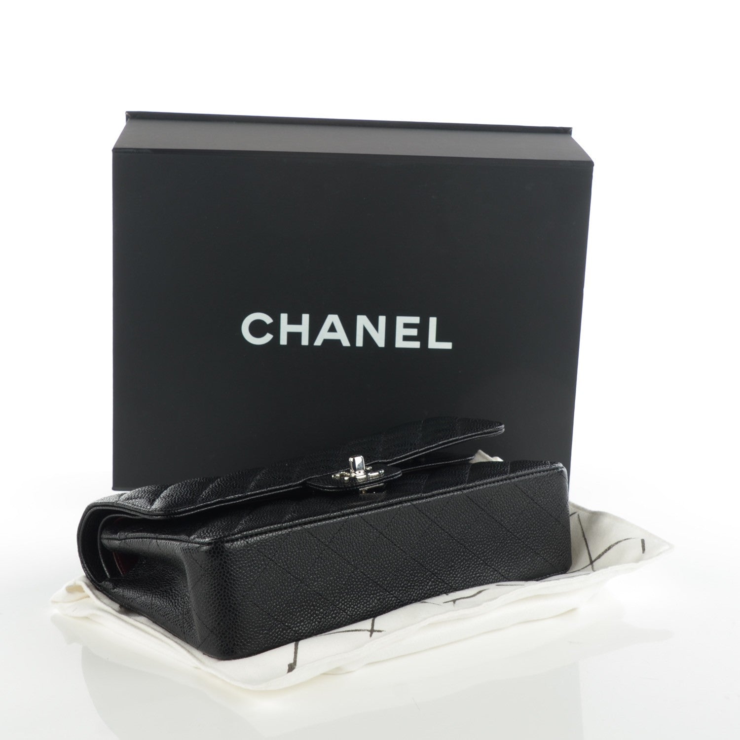 Chanel Caviar Quilted Medium Double Flap Black 4 of 8