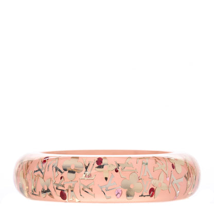 Louis Vuitton Resin Swarovski Medium Inclusion Bracelet GM Rose 1 of 3