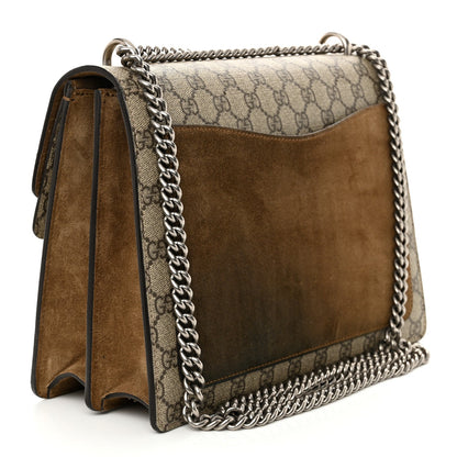 Gucci GG Supreme Monogram Medium Dionysus Shoulder Bag Taupe 3 of 15