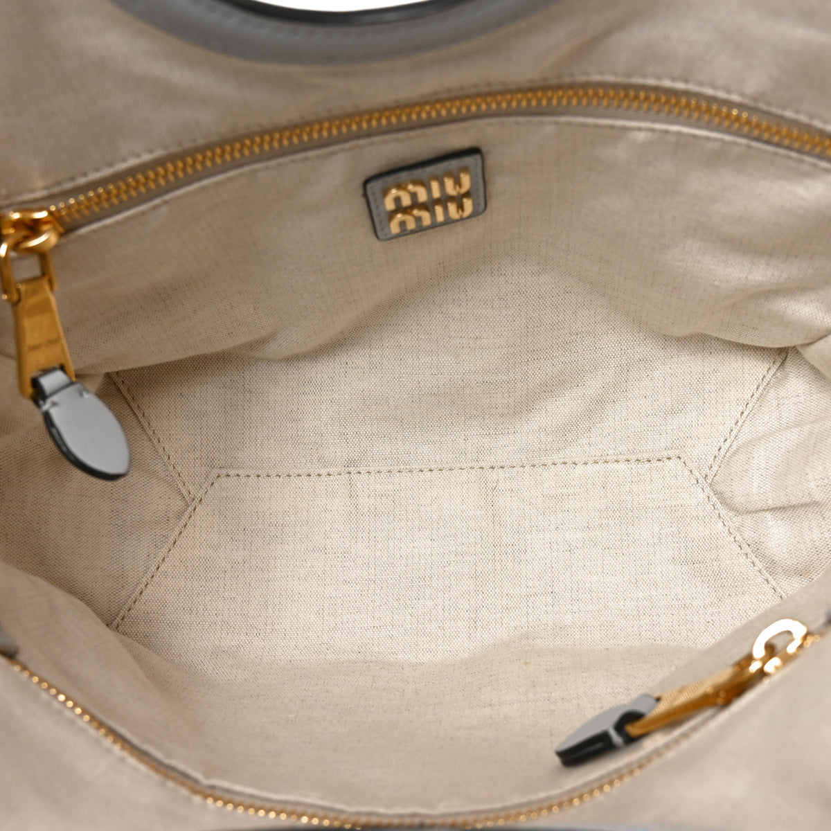 Miu Miu Soft Calf Softy Small Ivy Tote Bag Cornflower 5 of 10