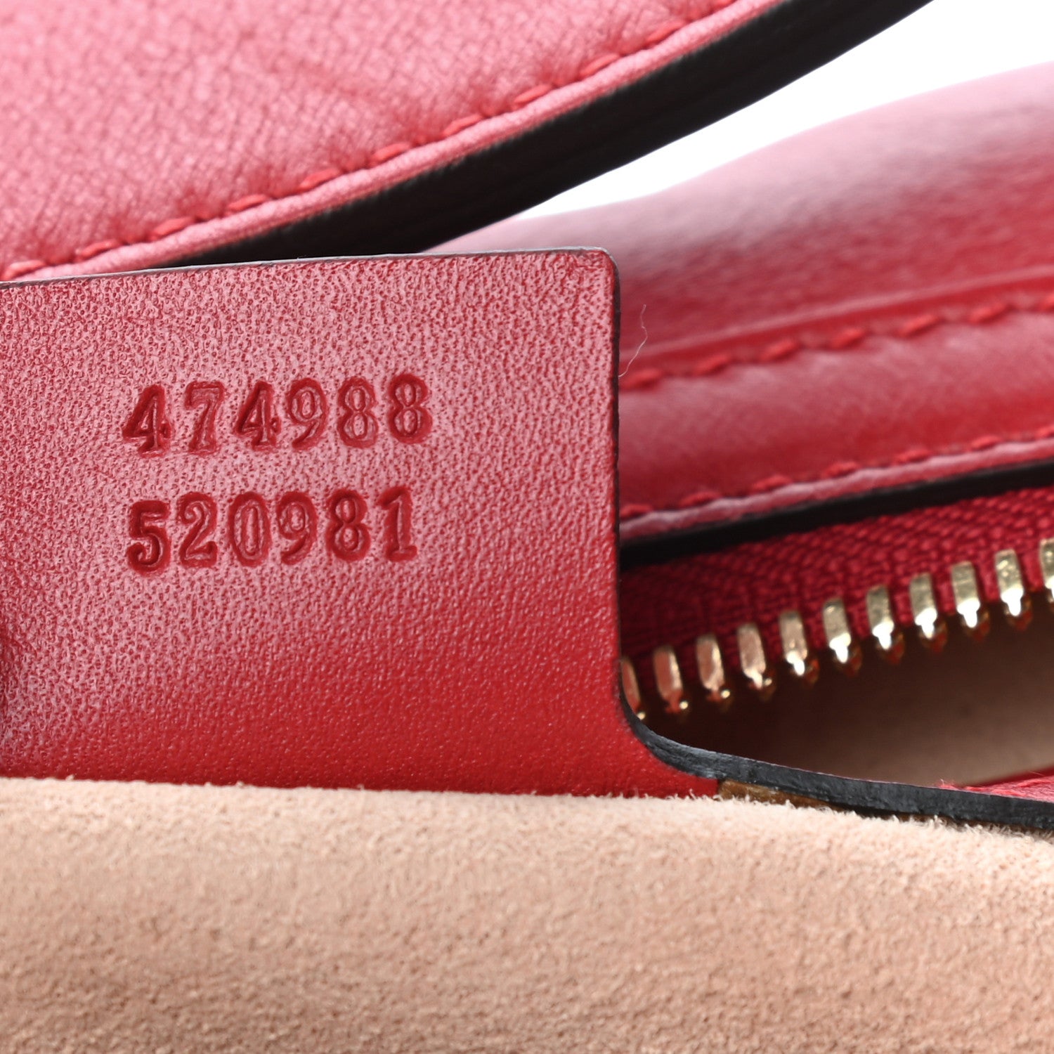 Gucci Apollo Calfskin GG Dadini Embroidered Large Hobo Hibiscus Red 7 of 9