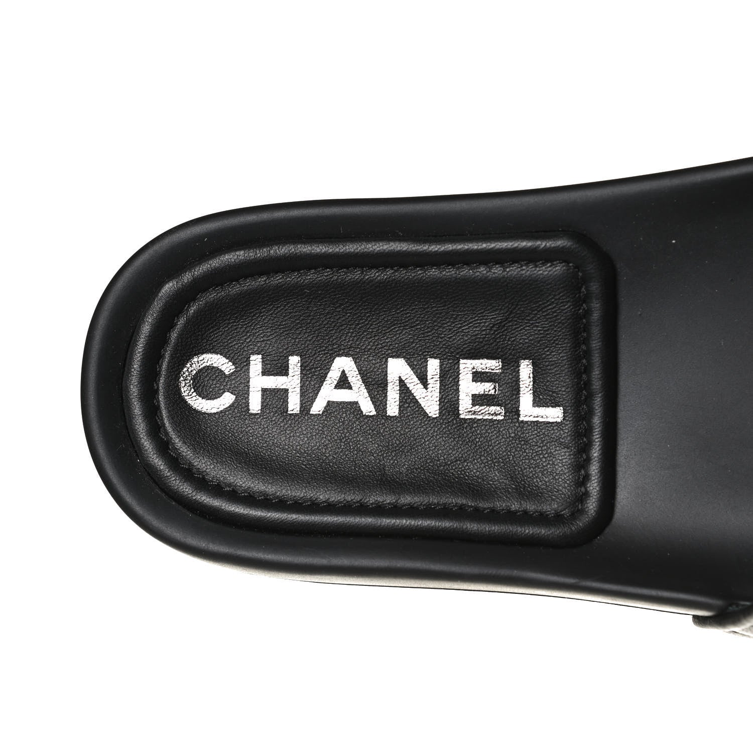 Chanel Lambskin Quilted CC Mules Sandals 35 Black 8 of 11
