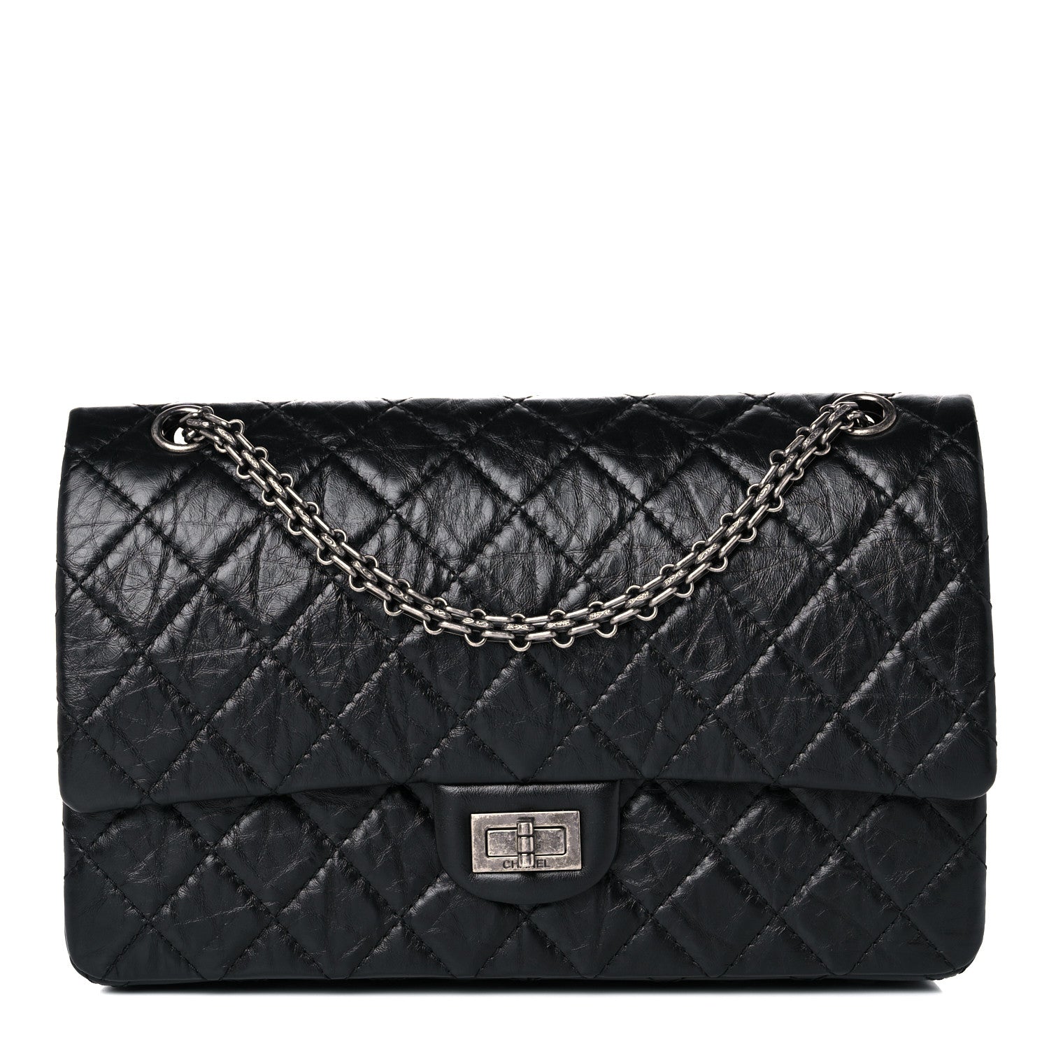 Chanel Aged Calfskin Quilted 2.55 Reissue 226 Flap Black 1 of 11