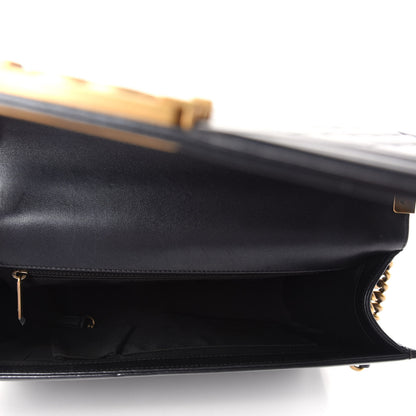 Chanel Iridescent Lambskin Quilted Large Boy Flap Black 5 of 10