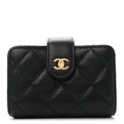 Chanel Caviar Quilted Gusseted Card Holder Black 1 of 7