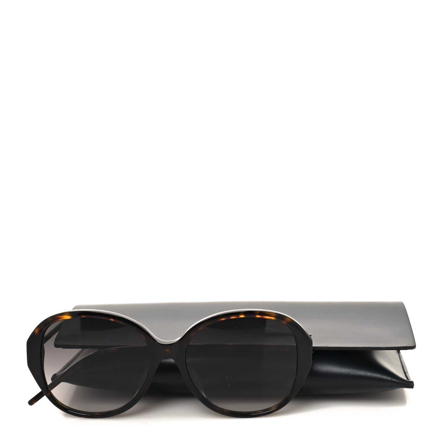 Square Acetate Metal SLM48S Sunglasses Tortoise